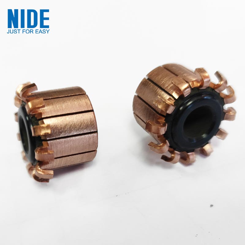 Pompa Cai 12P DC Motor Commutator Pikeun Mobil